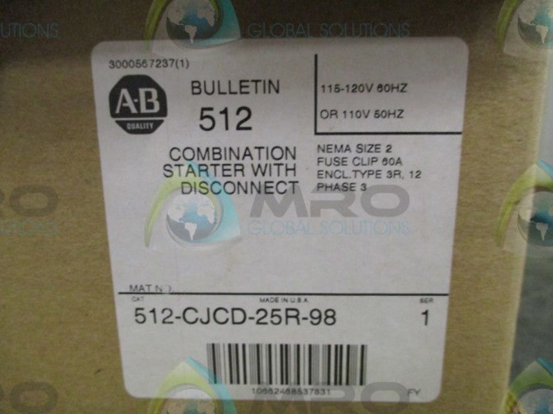 Allen Bradley 512CJCD25R98 SER. 1 * GENUINE *