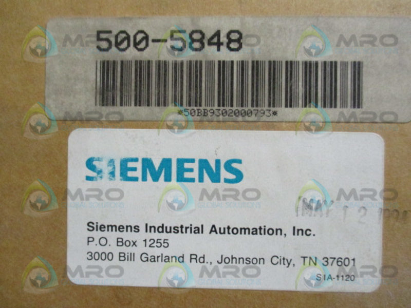 SIEMENS 500-5848 14 SLOT I/O BASE  NSMP