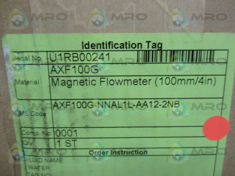 YOKOGAWA AXF100G-NNAL1L-AA12-2NB MAGNETIC FLOWMETER * FACTORY SEALED *