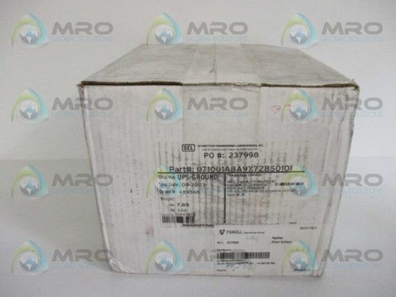 SEL SEL-710 071001ABA9X72850101 MOTOR PROTECTION RELAY * NEW IN BOX *