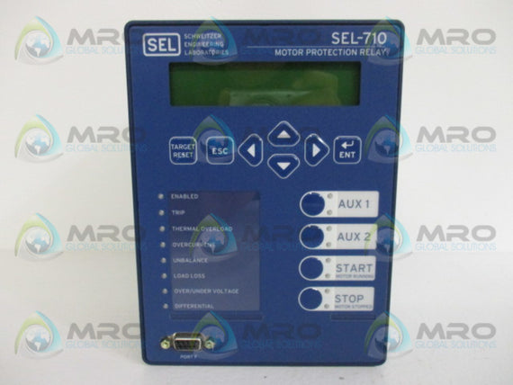 SEL SEL-710 071001ABA9X72850101 MOTOR PROTECTION RELAY * NEW IN BOX *