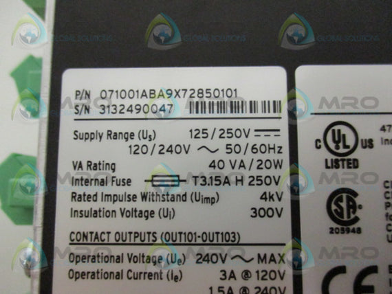 SEL SEL-710 071001ABA9X72850101 MOTOR PROTECTION RELAY * NEW IN BOX *