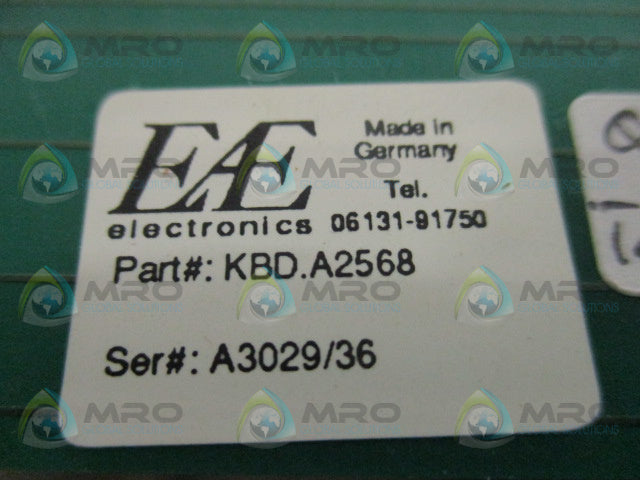 EAE FETTE KBD.A2568 KEYBOARD *USED*