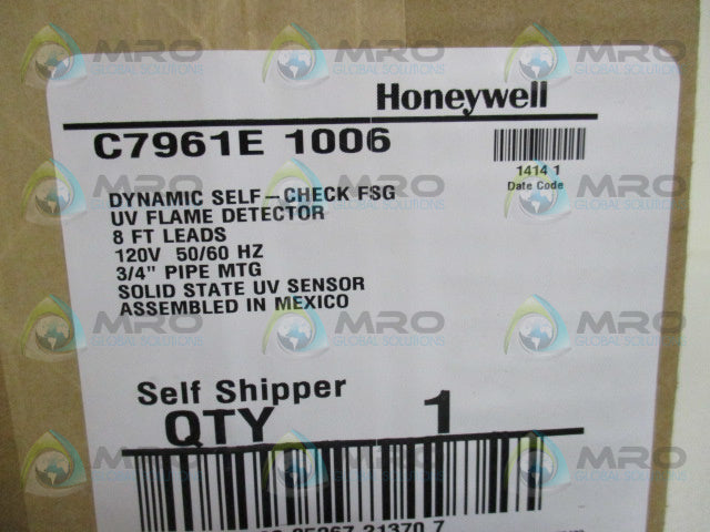 HONEYWELL C7961E1006 DYNAMIC SELF-CHECK UV FLAME DETECTOR * FACTORY SEALED *