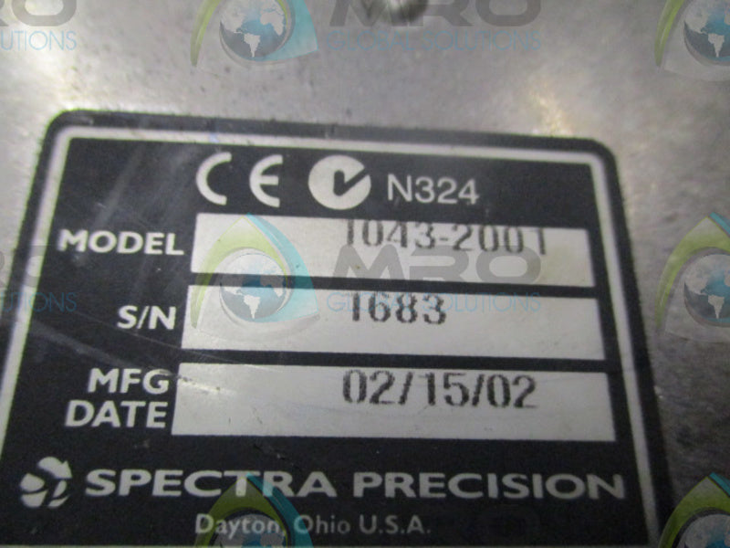 SPECTRA PRECISION 1043-2001 51615-00 UNMP