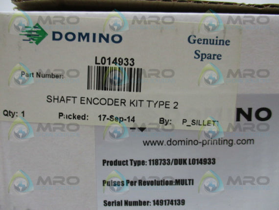 DOMINO 118733/DUK L014933 SHAFT ENCODER KIT * FACTORY SEALED *