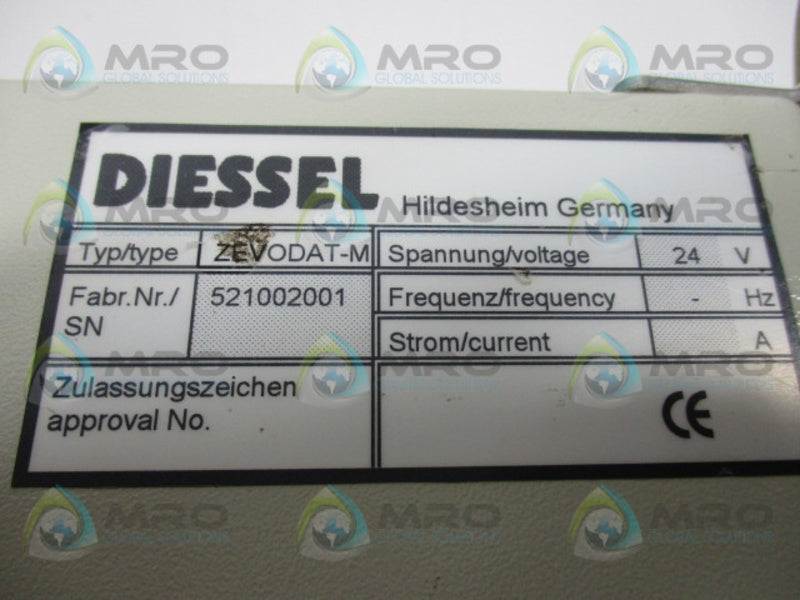 DIESSEL DIESSEL ZEVODAT-M FLOWMETERING SYSTEM  UNMP