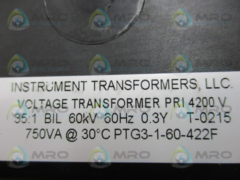 INTRUMENT TRANSFORMERS PTG3-1-60-422F TRANSFORMER  NSMP