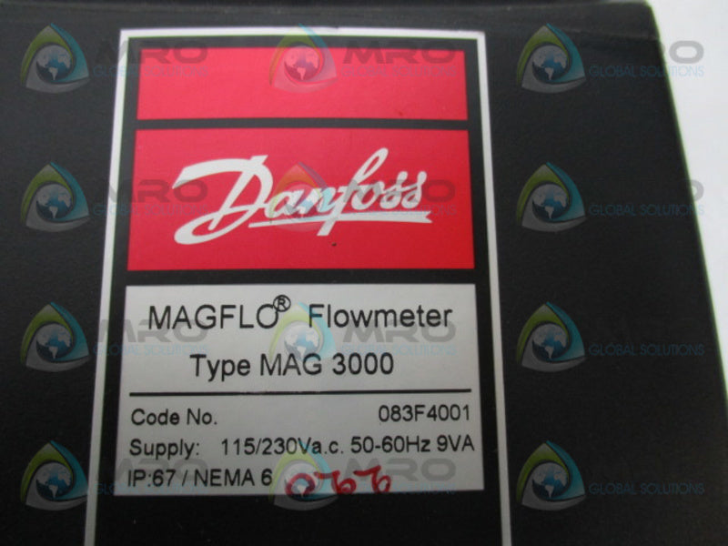 DANFOSS MAGFLO 083F4001 FLOWMETER  NSNP