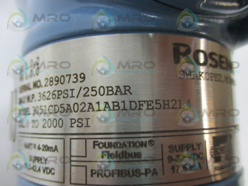 ROSEMOUNT 3051CD5A02A1AB1DFE5H2L4 PRESSURE TRANSMITTER  NSMP