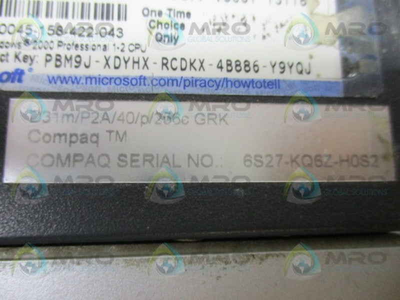 COMPAQ D31M/P2A/40/P/256C GRK TOWER  UNMP