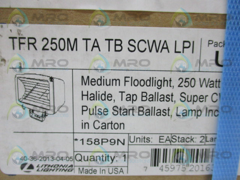 LITHONIA TFR250MTATBSCWALPI MEDIUM FLOODLIGHT * FACTORY SEALED *