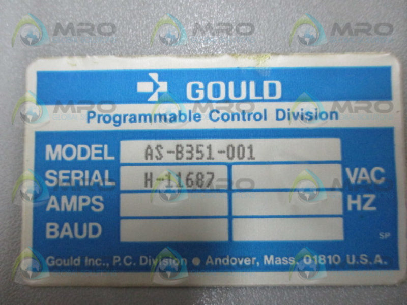 GOULD AS-B351-001 UNMP