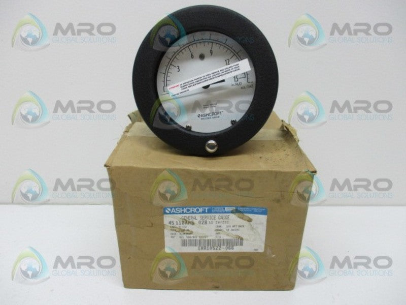 ASHCROFT 451187AS02B 15 IW/ZSI PRESSURE GAUGE  NSMP