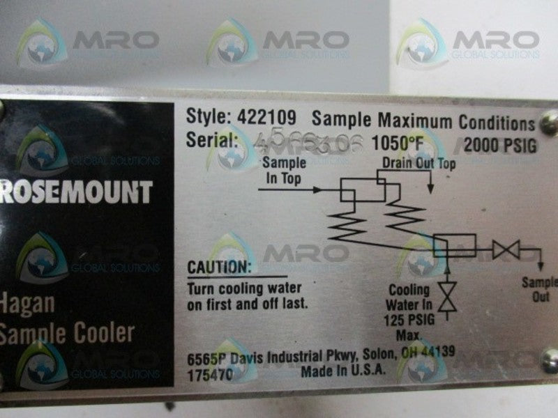 ROSEMOUNT 422109 COOLING COIL  NSMP