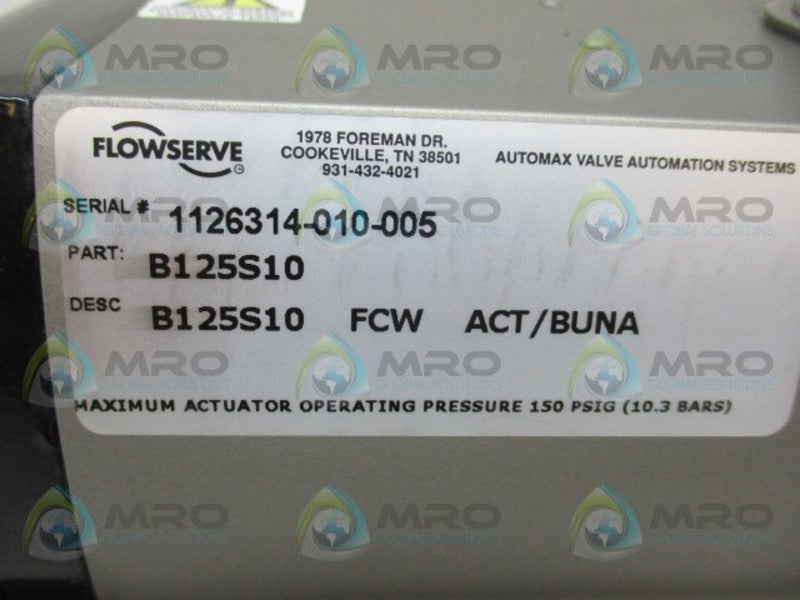 FLOWSERVE B125S10 NSMP