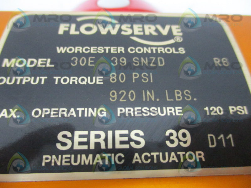 FLOWSERVE 30E39SNZD PNEUMATIC ACTUATOR  UNMP