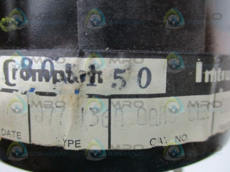 CROMPTON 077136AQQABCLS METER  NSNP
