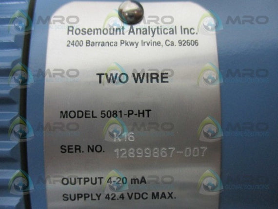 ROSEMOUNT 5081-P-HT TRANSMITTER * NEW IN BOX *