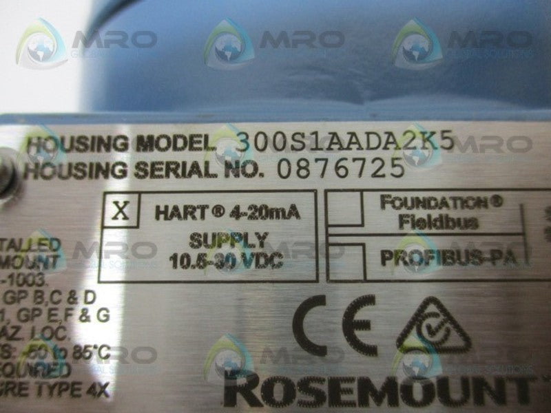 ROSEMOUNT 3051S1CA1A2F12A1AK5L4DA2B1 PRESSURE TRANSMITTER  NSMP