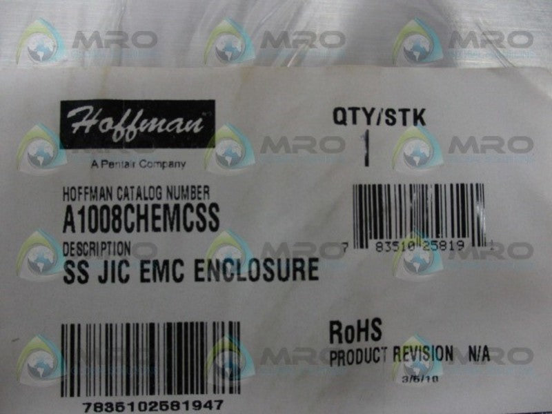 HOFFMAN A1008CHEMCSS ENCLOSURE * NEW IN ORIGINAL PACKAGE *
