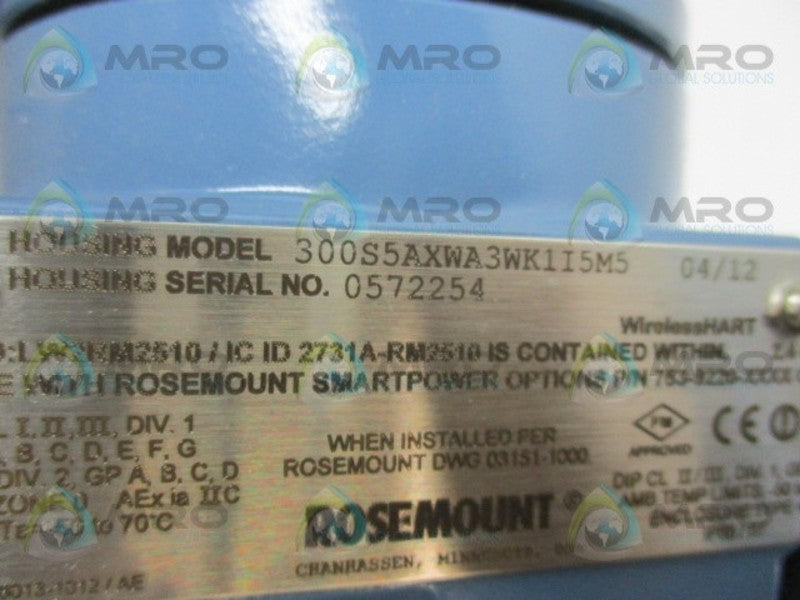 ROSEMOUNT 3051S1CG3A2G11X5AWA3WK1M5I5L4 PRESSURE TRANSMITTER  NSNP