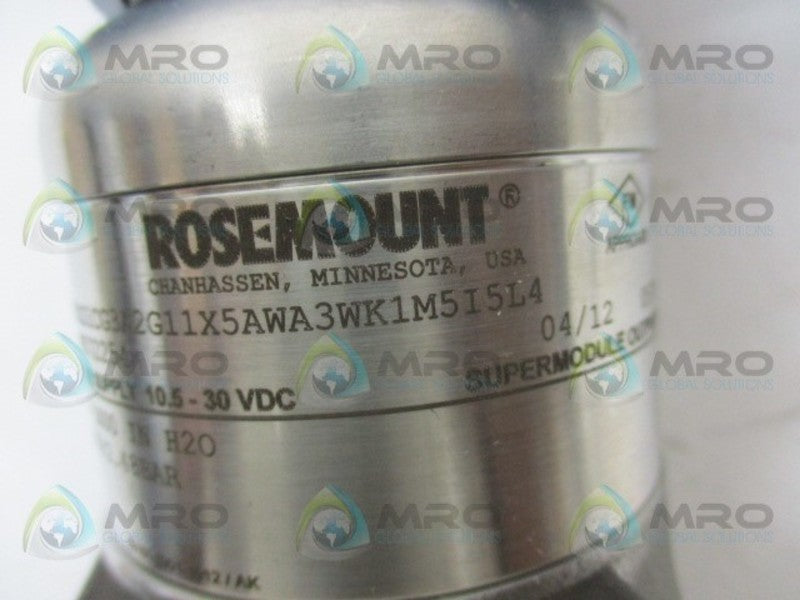 ROSEMOUNT 3051S1CG3A2G11X5AWA3WK1M5I5L4 PRESSURE TRANSMITTER  NSNP