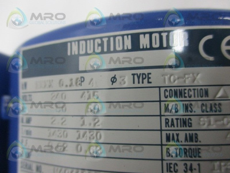 SUMITOMO TC-FX CNVM02-6100-AV-119 INDUCTION MOTOR  NSNP