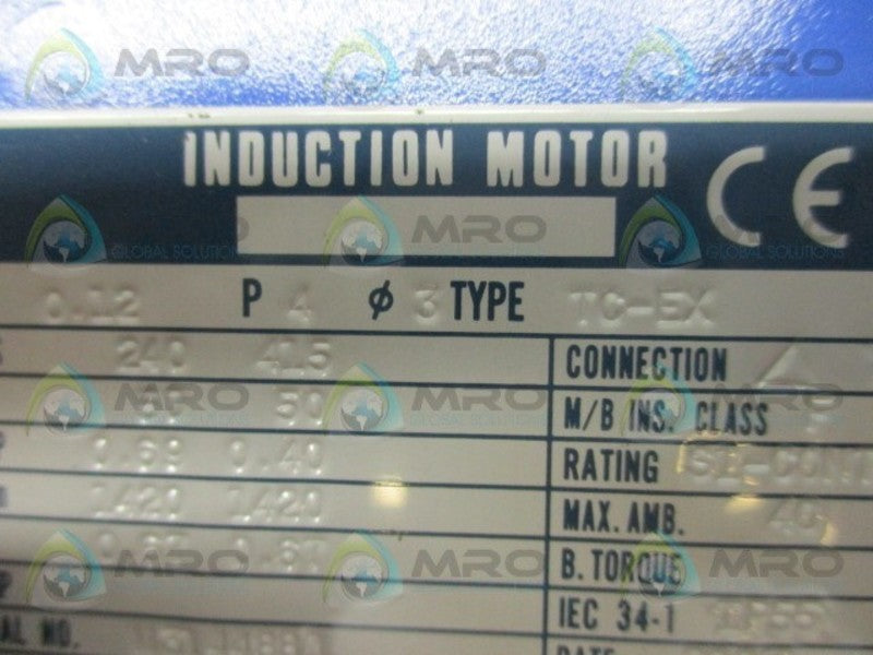 SUMITOMO TC-EX CNHM01-6095DA-165 INDUCTION MOTOR  NSNP