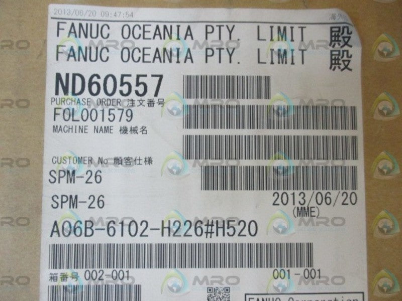FANUC A06B-6102-H226#H520  NSMP