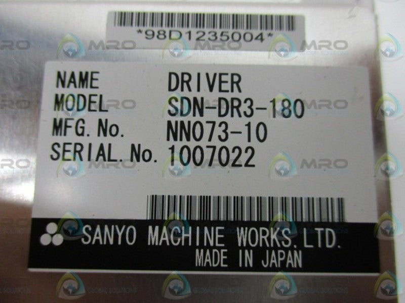 SANYO SDN-DR3-180 NUTRUNNER DRIVER  NSNP