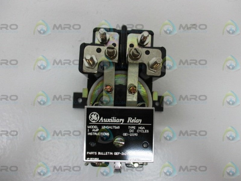 GENERAL ELECTRIC 12HGA17S65 AUXILIARY RELAY  NSMP