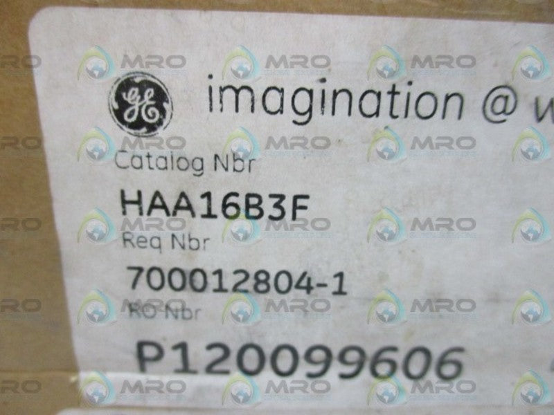 GENERAL ELECTRIC HAA16B3F RELAY  NSMP