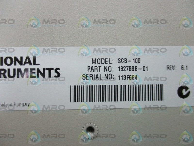 NATIONAL INSTRUMENTS SCB-100 CONNECTOR BLOCK  NSMP