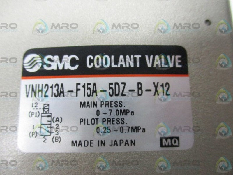 SMC VNH213A-F15A-5DZ-B-X12 COOLANT VALVE  NSMP
