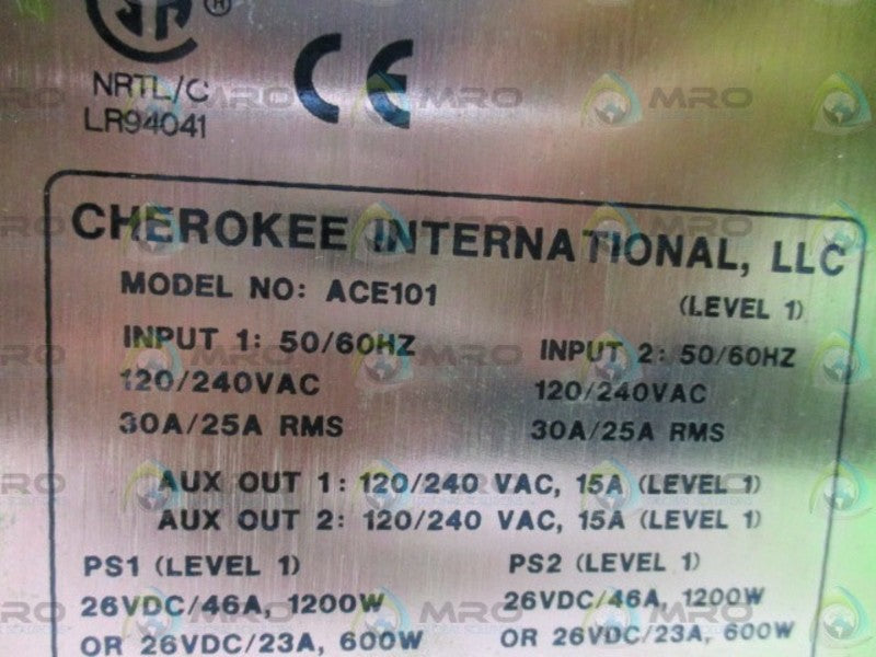 CHEROKEE ACE101 POWER SUPPLY  UNMP