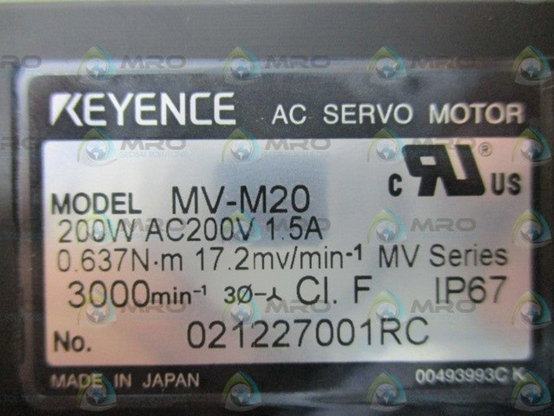 KEYENCE MV-M20 AC SERVO MOTOR  NSMP