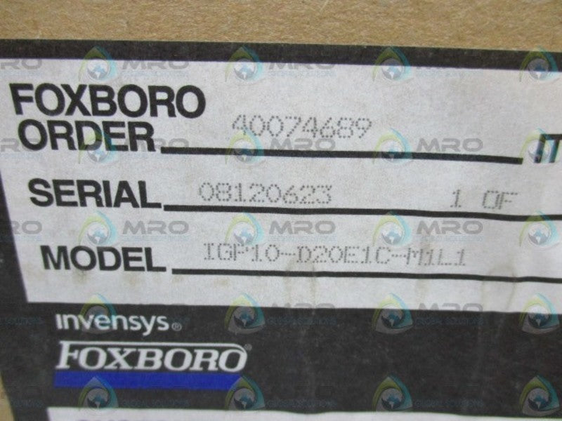 FOXBORO IGP10-D20E1C-M1L1 PRESSURE TRANSMITTER  NSMP