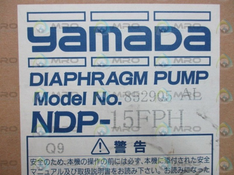 YAMADA NDP-15FPH AL 852905 DIAPHRAGM PUMP  NSMP