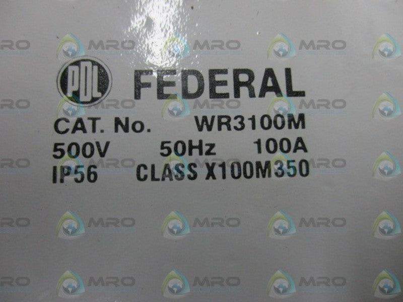 PDL FEDERAL WR3100M WEATHERPROOF ENCLOSURE  NSMP
