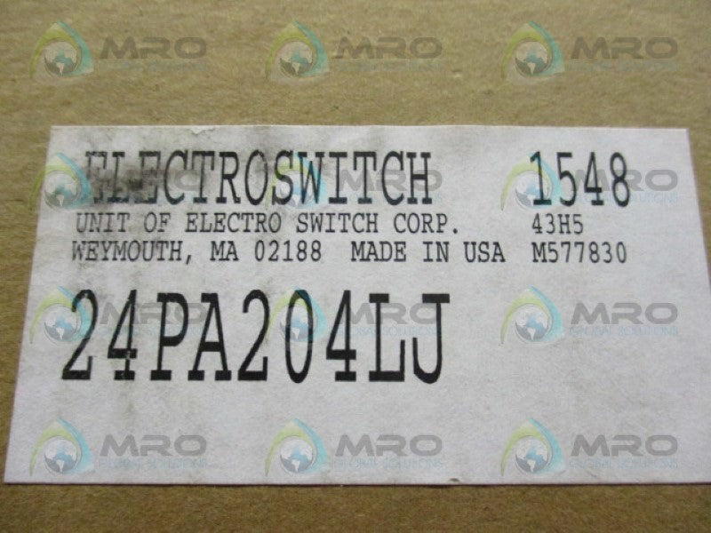 ELECTROSWITCH 24PA204LJ ROTARY SWITCH  NSMP