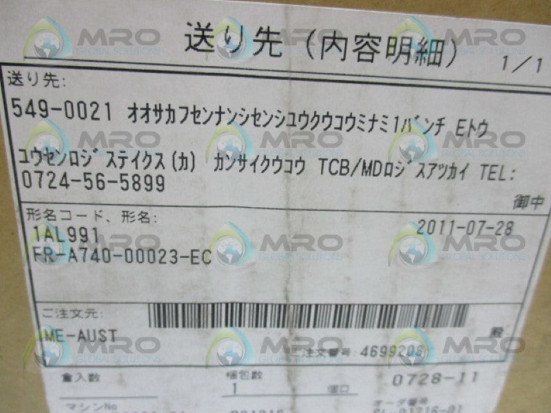 MITSUBISHI FR-A740-00023-EC INVERTER  NSMP
