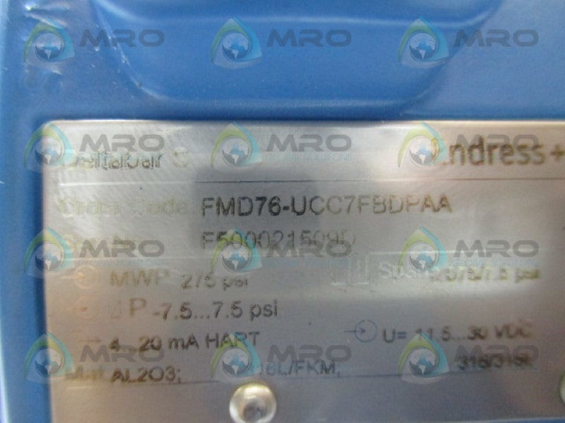 ENDRESS+HAUSER FMD76-UCC7FBDPAA DIFFERENTIAL PRESSURE TRANSMITTER  NSNP