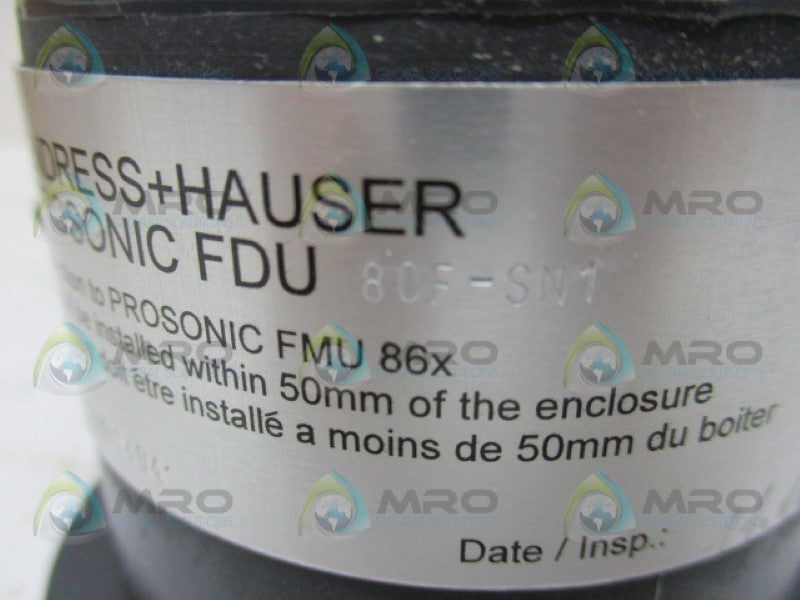 ENDRESS+HAUSER FDU80F-SN1 ULTRASONIC SENSOR  NSMP