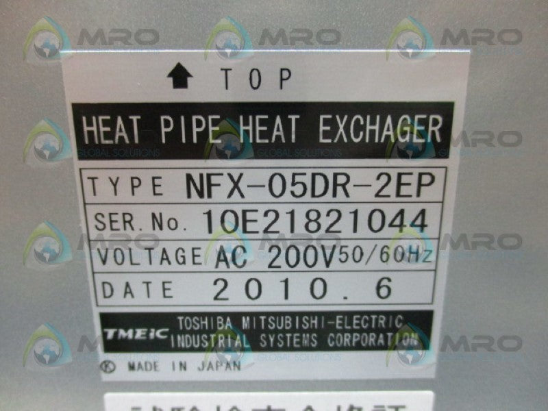 TMEIC NFX-05DR-2EP HEAT PIPE HEAT EXCHANGER  NSMP