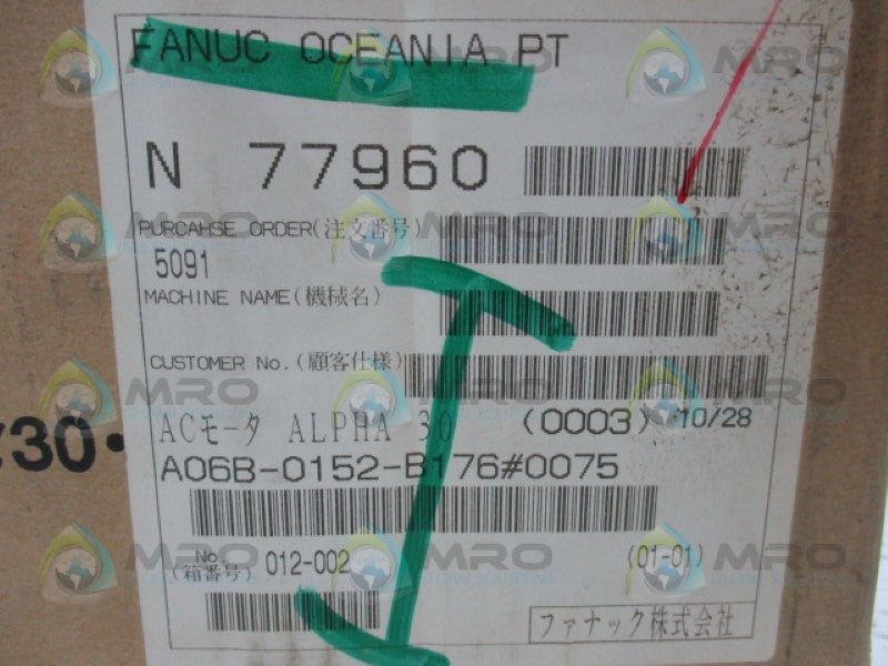 FANUC A06B-0152-B176#0075  NSFS