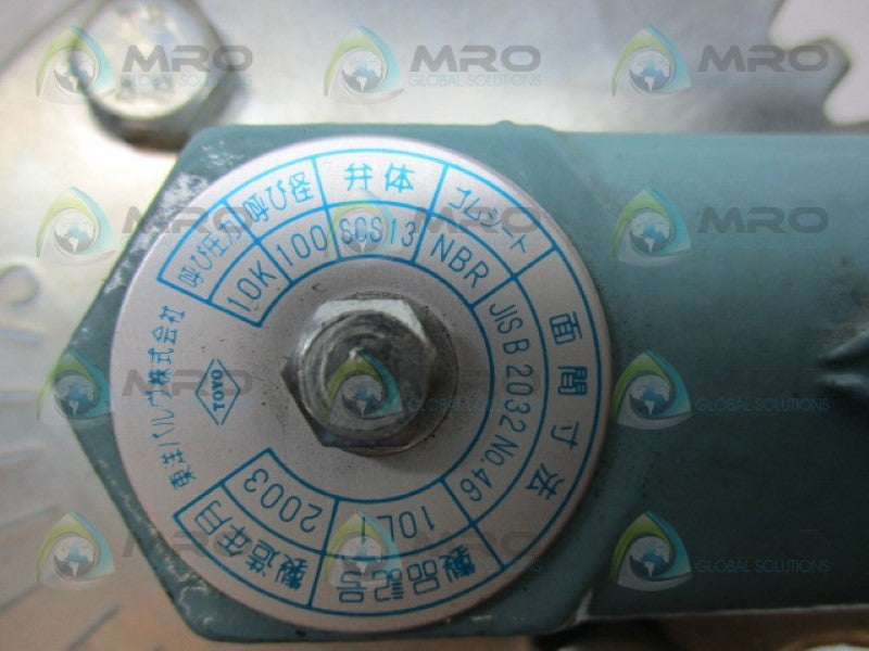 TOYO 10K100SCS13 VALVE  NSNP