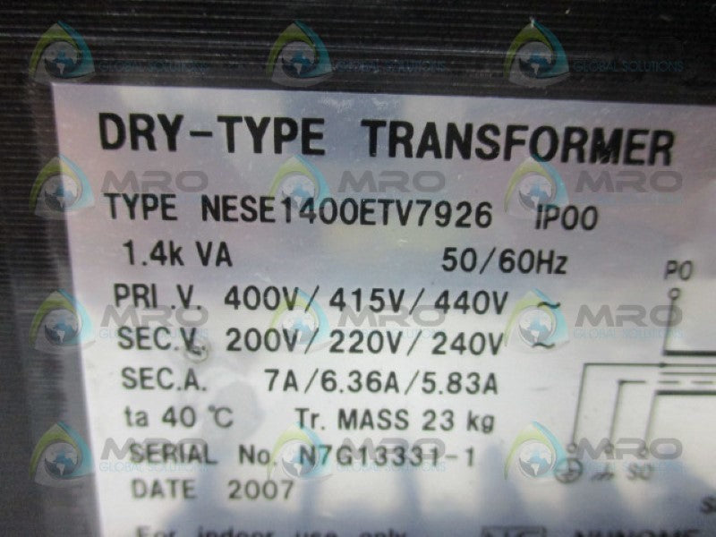 NUNOME NESE1400ETV7926 TRANSFORMER  UNMP