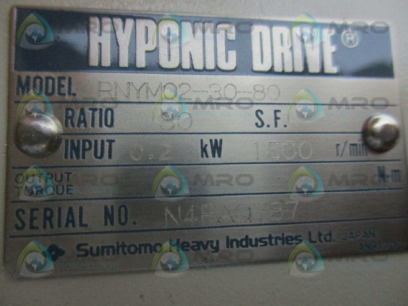 SUMITOMO TC-FX RNYM02-30-80 INDUCTION MOTOR  NSMP