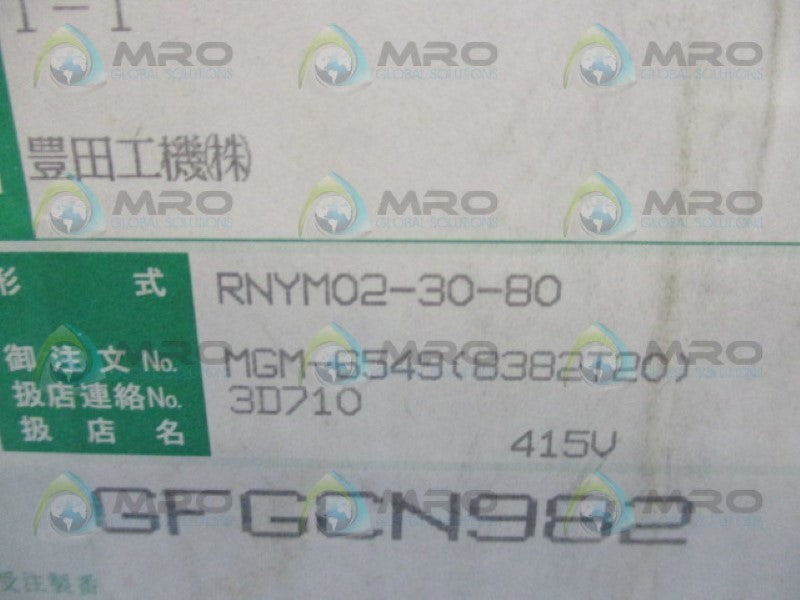 SUMITOMO TC-FX RNYM02-30-80 INDUCTION MOTOR  NSMP